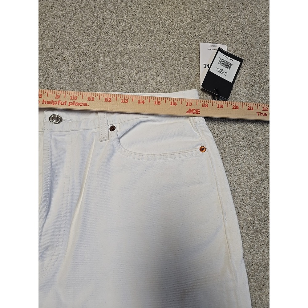 Re/Done High Rise White Jeans - Picture 6 of 7